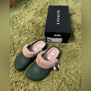 COACH Lola Clog Hunter Green